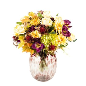 Udos Choice: Kunstblumen Herbststrauß LIMBANI, vanille-mauve-violett, 50cm, Ø45cm Udos Choice: Kunstblumen Herbststrauß LIMBANI, vanille-mauve-violett, 50cm, Ø45cm