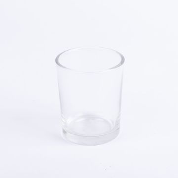 Teelichthalter Glas MALI, klar, 6,5cm, Ø5,5cm