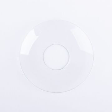 Tropfenfänger Glas TURIBIO für Stabkerzen bis Ø2,4cm, klar, Ø6,8cm