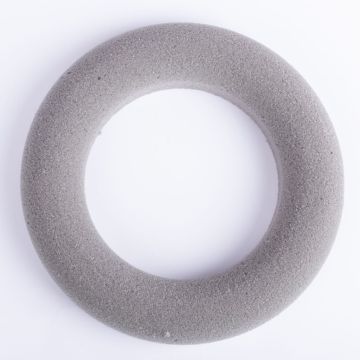 ®mosy Steckschwamm Kranz RUJA für Kunstblumen, grau, Ø20cm
