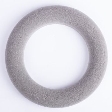 ®mosy Steckschwamm Kranz RUJA für Kunstblumen, grau, Ø25cm