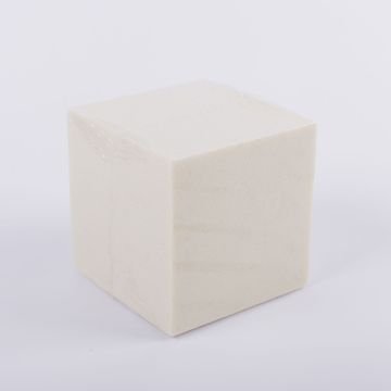 ®mosy Steckmasse Würfel GABRIO für Kunstblumen, creme, 12x12x12cm