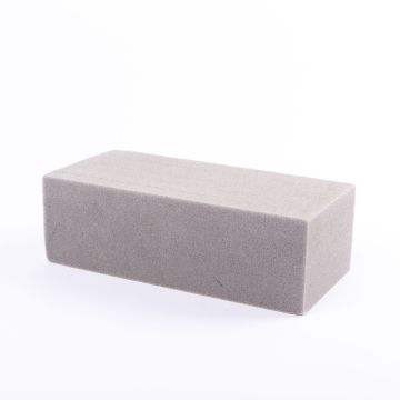 ®mosy Steckmasse / Steckschaum trocken für Blumen, grau, 23x11x8cm - Trockensteckmasse