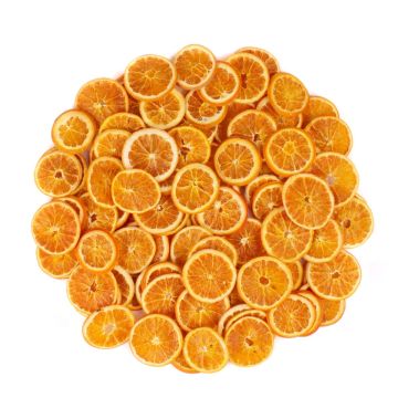 Deko Trockenfrüchte Orangenscheiben ELLIDA, orange, Ø4-6cm, 250g