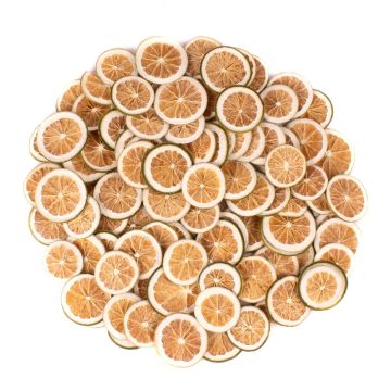Deko Trockenfrüchte Zitronenscheiben JORKER, grün, Ø4-6cm, 250g