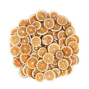 Deko Trockenfrüchte Orangenscheiben LILLEMOR, grün, Ø4-6cm, 250g