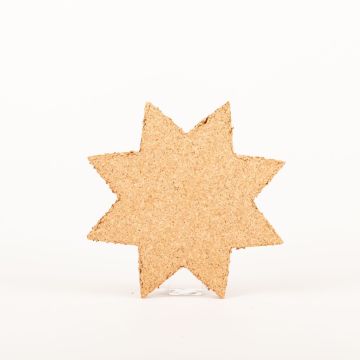 Sternförmiger Press Korkuntersetzer MANARA, natur, 1,5cm, Ø25cm