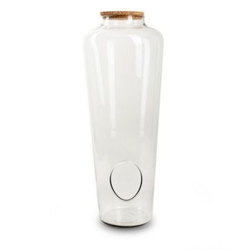 Glas Terrarium Vase TAVOI mit Korkdeckel, klar, 50cm, Ø19cm Glas Terrarium Vase TAVOI mit Korkdeckel, klar, 50cm, Ø19cm