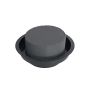 OASIS Black Ideal Nasssteckmasse Zylinder LEJNA in Kunststoffschale, schwarz, 5cm, Ø12cm
