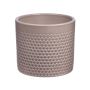 Übertopf CINZIA aus Keramik, Punktemuster, taupe hell, 12,3cm, Ø13,5cm