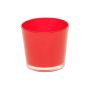 Maxi Teelichtglas ALENA, rot, 9cm, Ø10cm