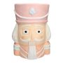 Nebentisch MOLANI in Nussknackerform, rosa-beige, 37x32x46cm
