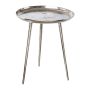 Beistelltisch UMAIZA aus Aluminium, silber, 45cm, Ø39cm