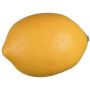 Deko Obst Zitrone KUNFER, gelb, 8,5cm, Ø5,5cm