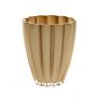 Tischvase BEA aus Glas, gold-metallic, 17cm, Ø14cm