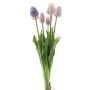 Kunst Tulpenstrauß Mix LONA, lila-flieder-creme, 45cm, Ø20cm