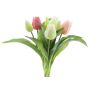 Kunst Tulpenstrauß Mix LONA, creme-rosa-pink, 30cm, Ø20cm