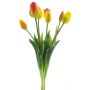 Kunst Tulpenstrauß Mix LONA, gelb-orange, 45cm, Ø20cm