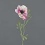 Kunstblume Anemone OKAPI, rosa-weiß, 55cm, Ø10cm