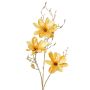 Textil Magnolienzweig LEAFY, gelb-gold, 115cm