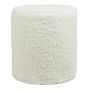 Teddy Hocker MILLE, weiß, 45cm, Ø40cm