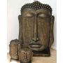 Buddha Kopf YUVA, bronze, 79x37x120cm