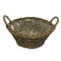 Rattan Korb ASIA aus Holz, braun, 18cm, Ø43cm