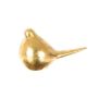 Dekofigur Vogel LICHI aus Keramik, gold, 19x10x13cm