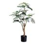 Deko Philodendron Monstera Deliciosa Variegata PILTA, grün-weiß, 80cm
