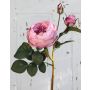 Künstliche Kohl-Rose MIRETTA, rosa, 60cm, Ø3-9cm