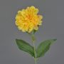 Deko Blume Dahlie FLEMOR, gelb-rosa, 55cm, Ø11cm
