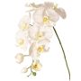 Künstlicher Blumenzweig Phalaenopsis Orchidee WESA, weiß, 90cm, Ø11-12,5cm