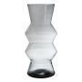Vase ERCELINA aus Glas, recycelt, klar, 27cm, Ø13cm