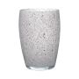 Runde Glasvase HENRY, granit-grau, 20cm, Ø14cm