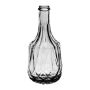 Glasflasche SEGUNDO, Strukturmuster, klar, 17cm, Ø8cm