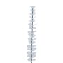 Plastik Eucalyptuszweig GLAUCO in Glasoptik, 12 Stück, transparent, 80cm