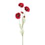 Kunstblumen Zweig Mohnblume TERNAS, rot, 90cm