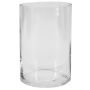 Glasvase Zylinder SANSA OCEAN, recycelt, klar, 15cm, Ø10cm