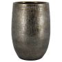 Keramik Vase ILSE mit Maserung, gold, 40cm, Ø26cm