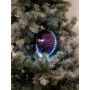 LED Weihnachtskugel LUVELIA, 5 Stück, glänzend lila, Ø8cm