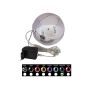 LED Weihnachtskugel LUVELIA, glänzend dunkelblau, Ø15cm
