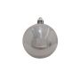 Weihnachtskugel TEODORA, 6 Stück, glänzend silber, Ø7cm