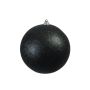 Weihnachtskugel CANELA, Glitzer, schwarz, Ø20cm