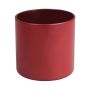 Kerzenglas EVITA, matt-rot, 11cm, Ø11,5cm
