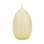 Osterei Kerze LEONITA, creme, 12cm, 8cm, 40h - Made in Germany
