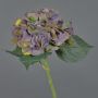 Kunstblume Hortensie FUXIANG, altlila-gelb-grün, 50cm, Ø16cm