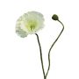 Deko Blume Mohnblume YILAN, weiß, 60cm, Ø12cm