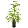 Kunst Philodendron Monstera Deliciosa Variegata HUALIEN, grün-weiß, 80cm