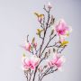 Künstliche Blume groß Magnolie LILO, pink-weiß, 110cm, Ø5-9cm