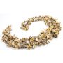Baumwoll Fruchtschalen Streudeko CANDY, beige-weiß, 4cm, Ø6cm
